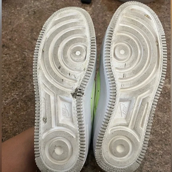 Nike Air Force 1 AF1 Sage Low Top Platform neon green Sneakers Shoes 6 - Picture 5 of 5